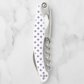 Ultra violet polka kruist wit kurkentrekker (Achterkant)