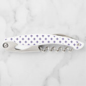 Ultra violet polka kruist wit kurkentrekker (Voorkant)