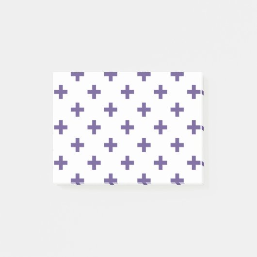 Ultra violet polka kruist wit post-it® notes (Voorkant)