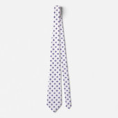 Ultra violet polka kruist wit stropdas (Voorkant)