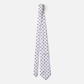 Ultra violet polka kruist wit stropdas (Achterkant)