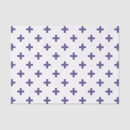 Ultra violet polka kruist wit tissuepapier