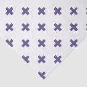 Ultra violet polka kruist wit tissuepapier (Detail)