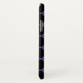 Ultra violet polka kruist zwart Case-Mate iPhone case (Achterkant / rechts)