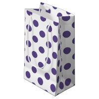 Ultra-violet polka-punten op wit