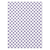 Ultra-violet polka-punten op wit tafelkleed (Voorkant)