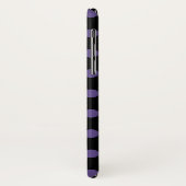 Ultra violet polka-punts op zwart Case-Mate iPhone case (Achterkant/links)