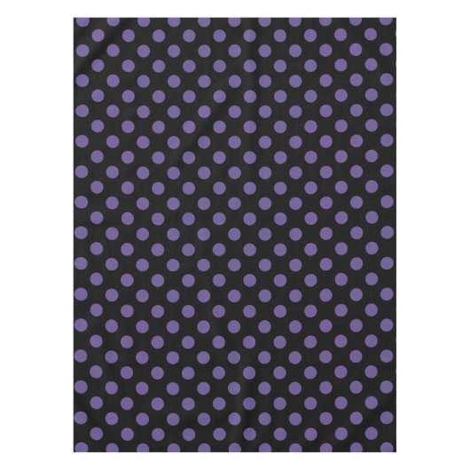 Ultra violet polka-punts op zwart tafelkleed (Voorkant)