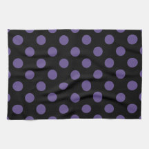 Ultra violet polka-punts op zwart