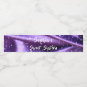 Ultra Violet, Sweet Sixteen, Bat Mitzvah, Aangepas Waterfles Etiket (Enkel label)