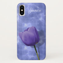 Ultra Violet Tulip iPhone X-Hoesje