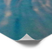 Ultra Violet Vloeibare Marmer Acryl Kunst Abstract Poster (Hoek)