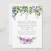 Ultra Violet Vrijgezellenfeest Floral Kaart (Voorkant)