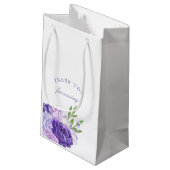 Ultra Violet Waterverf Floral Baby shower Klein Cadeauzakje (Achterkant Gekanteld)