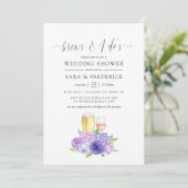 Ultra Violet Waterverf Floral Brews voor ik het do Kaart (Staand voorkant)