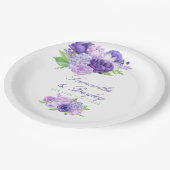 Ultra Violet Waterverf Floral Wedding Papieren Bordje