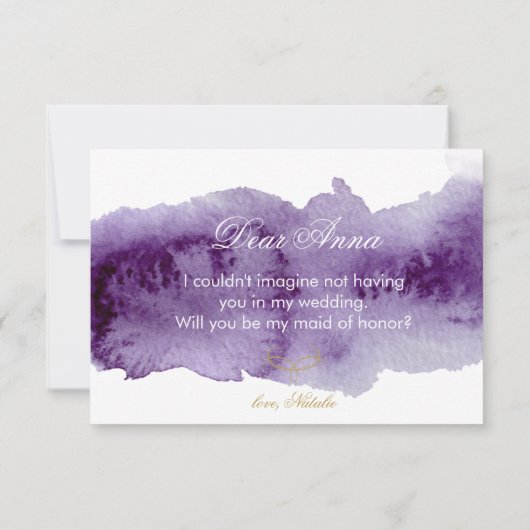 Ultra Violet Waterverf Kaart (Achterkant)