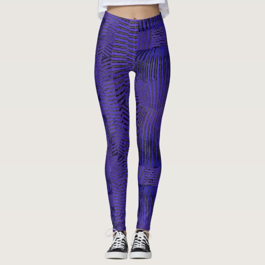 Ultra Violet Wavelengtes Leggings (Voorkant)
