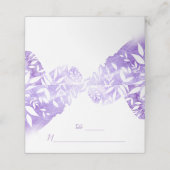 Ultra Violet White Leaf Overlay-kaarten Plaatskaartje (Buitenkant ongevouwen)