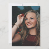 Ultra VioletGLITTER krans foto Surprise Party Kaart (Achterkant)