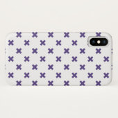 Ultra-violetkruisstiften op wit Case-Mate iPhone case (Achterkant (horizontaal))