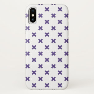 Ultra-violetkruisstiften op wit Case-Mate iPhone case