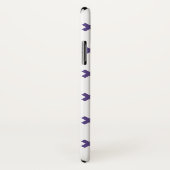 Ultra-violetkruisstiften op wit Case-Mate iPhone case (Achterkant / rechts)