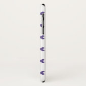 Ultra-violetkruisstiften op wit Case-Mate iPhone case (Achterkant/links)