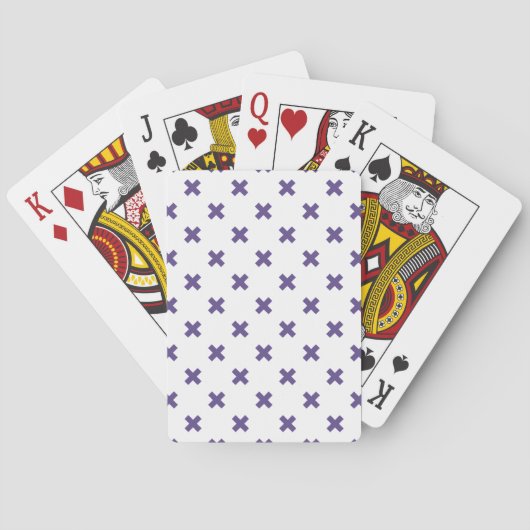 Ultra-violetkruisstiften op wit pokerkaarten (Achterkant)