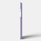 Ultra violette en witte candy strepen Case-Mate iP iPhone Case (Achterkant / Links)