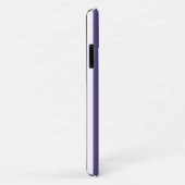 Ultra violette en witte candy strepen Case-Mate iPhone case (Achterkant/rechts)