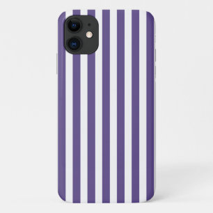 Ultra violette en witte candy strepen Case-Mate iPhone case