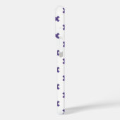 Ultra violette kruissteken op wit Case-Mate iPhone case (Achterkant / Links)