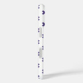 Ultra violette kruissteken op wit Case-Mate iPhone case (Achterkant / Rechts)