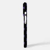 Ultra violette kruissteken op zwart Case-Mate iPhone case (Achterkant / Links)
