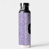 Ultra violette licht paarse glitters glans Monogra Waterfles (Rechts)