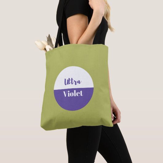 Ultra violette ontwerp tote bag (Dichtbij)