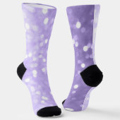 Ultra violette paarse glinsterende bokeh Abstract Sokken (Gebogen)