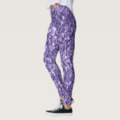 Ultra violette paarse glitters glinsteren leggings (Links)