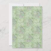 Ultra Violette Paarse Roze Groene Bloemige Bruilof Aankondiging (Achterkant)