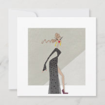 Ultra Vrouw Glam Mode Kunstkaart