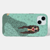 Ultra vrouwelijke kunstwerk illustratie mode kunst Case-Mate iPhone case (Achterkant (horizontaal))