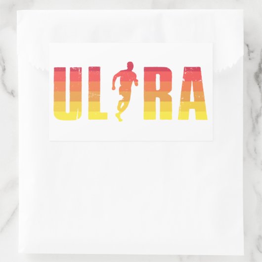 Ultraactief Rechthoekige Sticker (Tas)