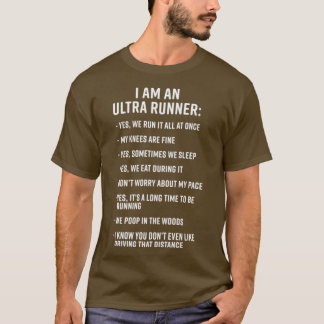 Ultraactief spoor ik ben een ultra-Runner T-shirt