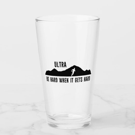Ultraactief, wees hard wanneer het hard wordt glas (Voorkant)