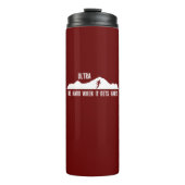 Ultraactief, wees hard wanneer het hard wordt thermosbeker (Voorkant)