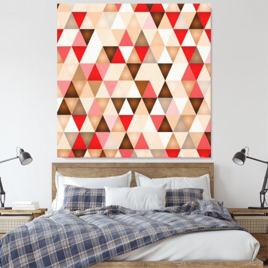 Ultrabruin I Canvas Afdruk (Insitu (Slaapkamer))