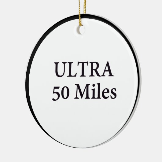 ultracirkel van 50 mijl keramisch ornament (Links)