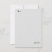 Ultradik Zilveren Trouwuitnodiging van Papier Kaart (Achterkant)