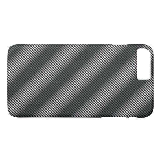 Ultradunne gradatielijnen in zwart en wit Case-Mate iPhone case (Achterkant (Horizontaal))